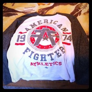 American fighter long sleeve shirt